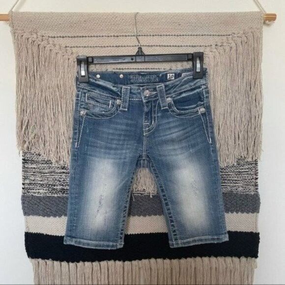 Miss Me Girls Embellished Bermuda Shorts 10 - Picture 1 of 7